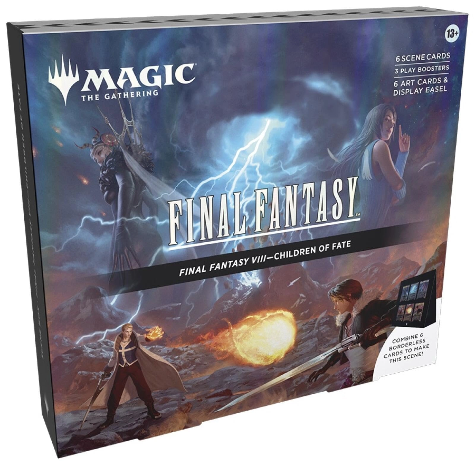Magic: the Gathering Final Fantasy VIII Scene Box - Children of Fate - 6 Foil Borderless Scene Cards 6 Art Cards Bundle