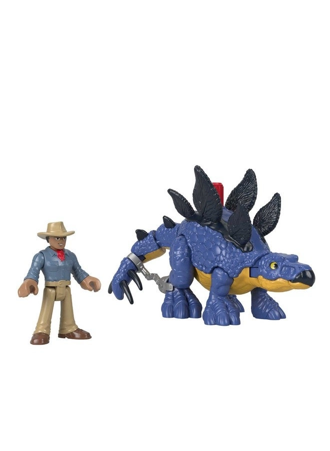 JURASSIC WORLD Dinosaur - Stegosaurus + Dr. Alan Grant 2 pcs