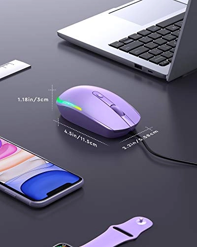 Wired LED RGB Backlit Mouse - USB