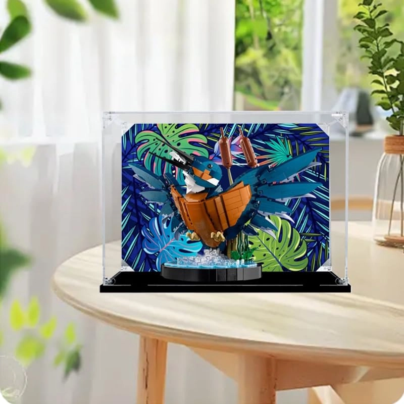 Lego Icons Display Case (10331) - Clear Acrylic Black Bottom