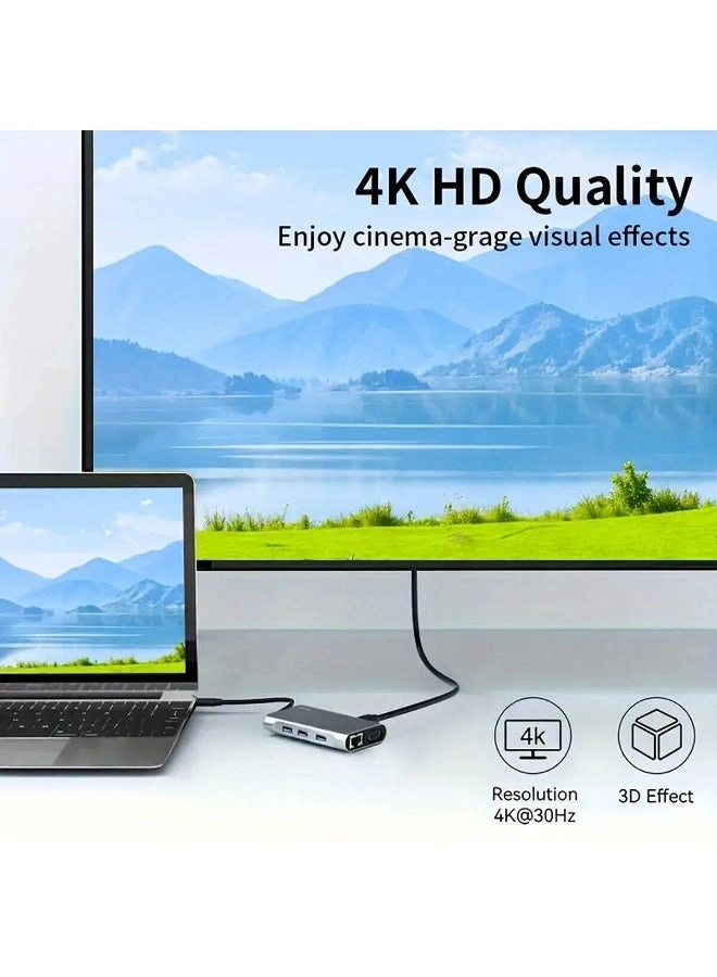 Hub-7-Ports - USB 3.0 100W Power Delivery Gigabit Ethernet