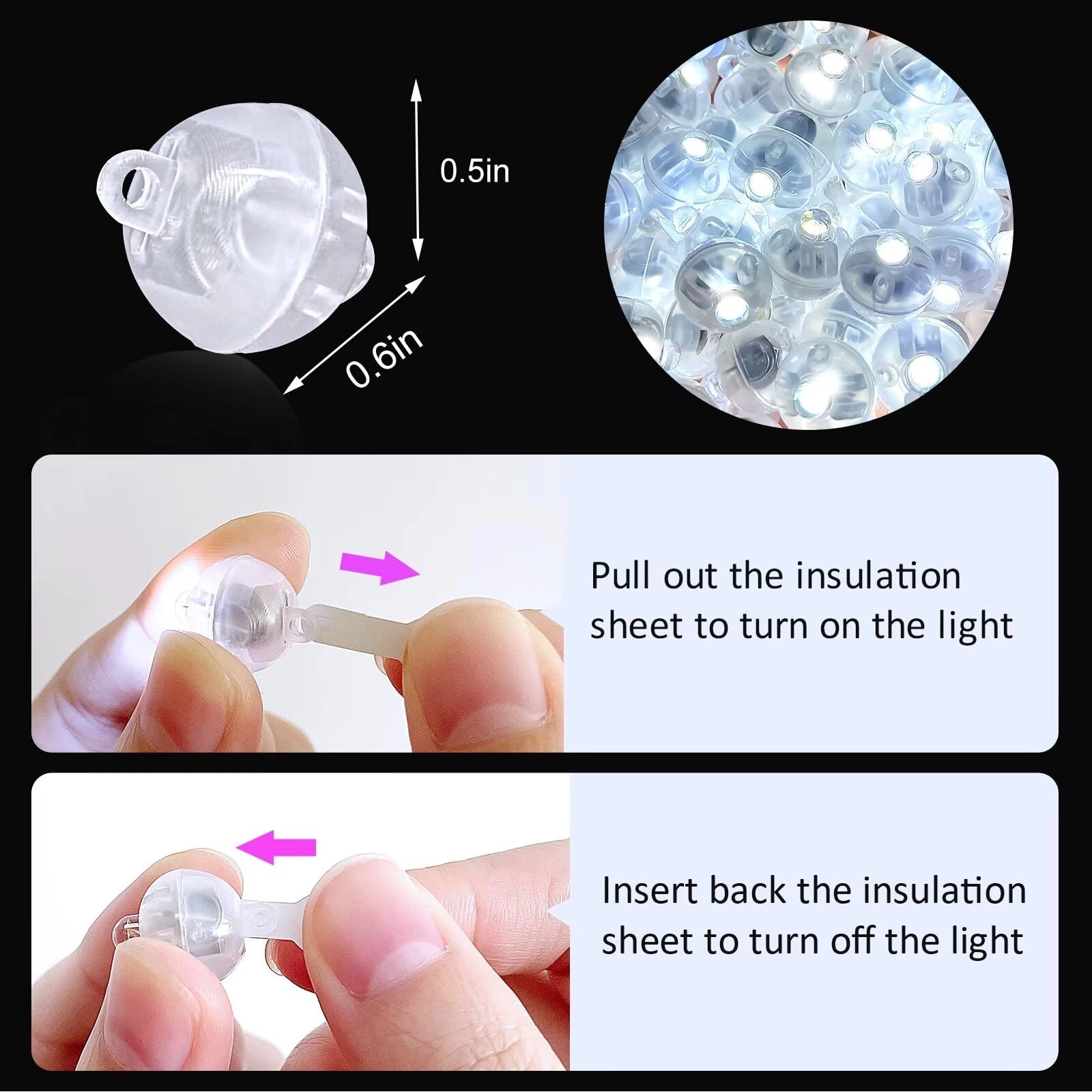 Mini Led Lights - 100PCs Party