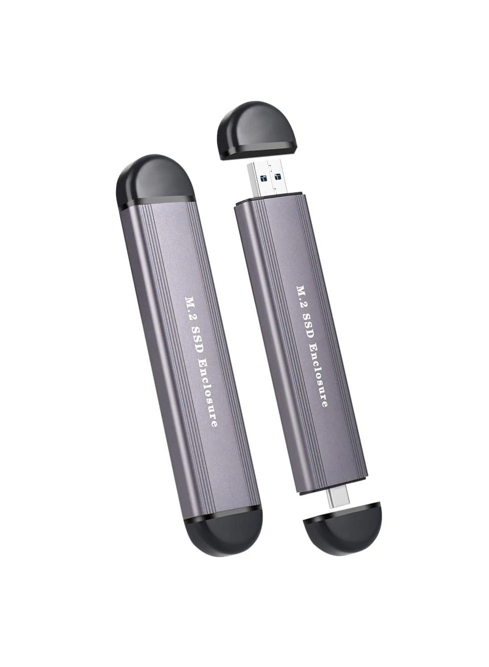 M.2 SSD Enclosure - NVMe SATA Dual Protocol 10Gbps USB-C/A