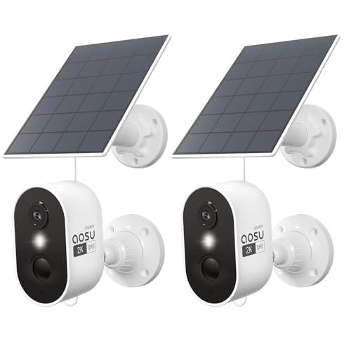 aosu Solar Security Camera 2K Pack