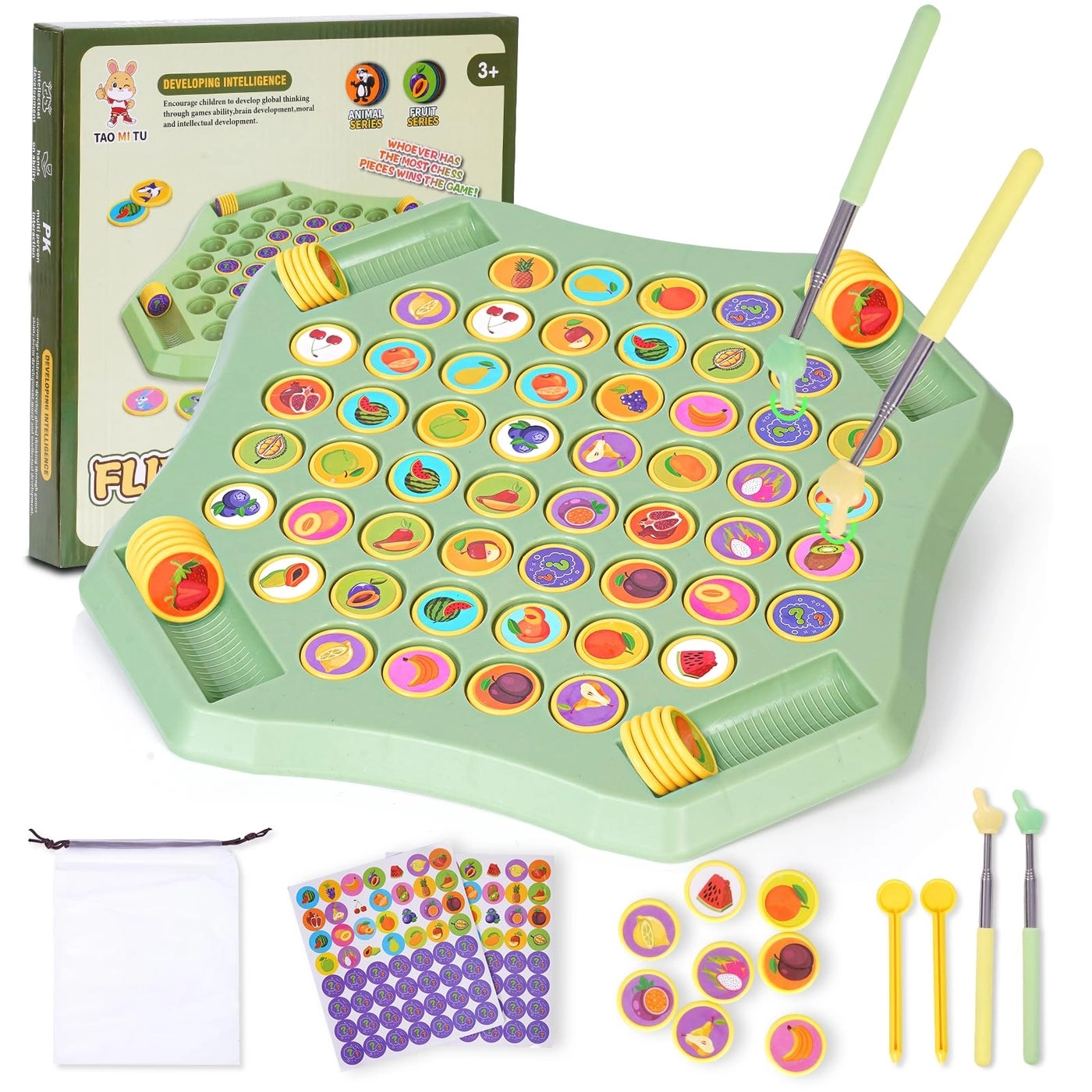 Flip Chess Memory Game - 54PCS L-Fruit