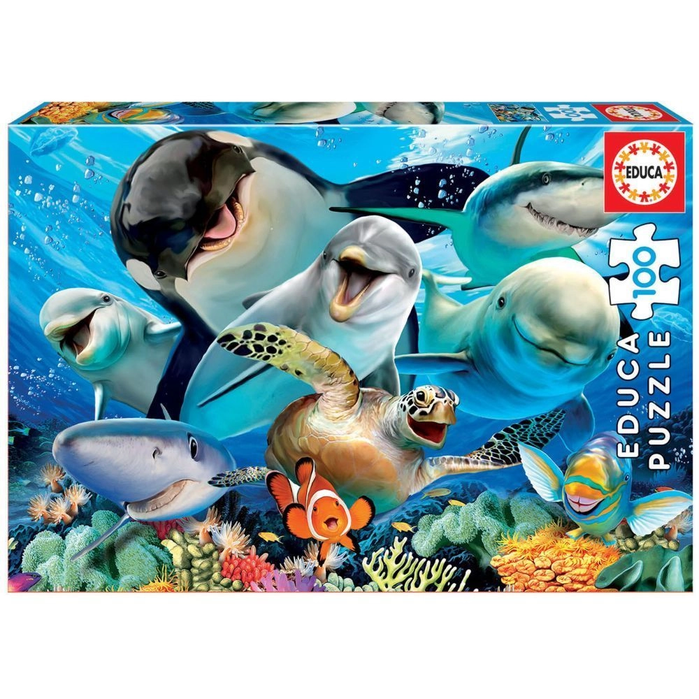 Educa Underwater Selfie 2-in-1 Puzzle (RTT-18062) - 200 pcs