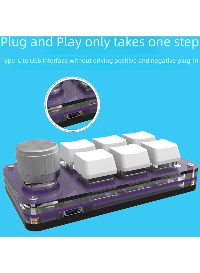 2-Key USB Custom Keyboard - Wired