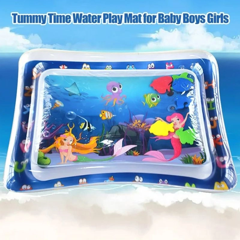 Tummy Time Inflatable Water Playmat - ocean-themed 0 month