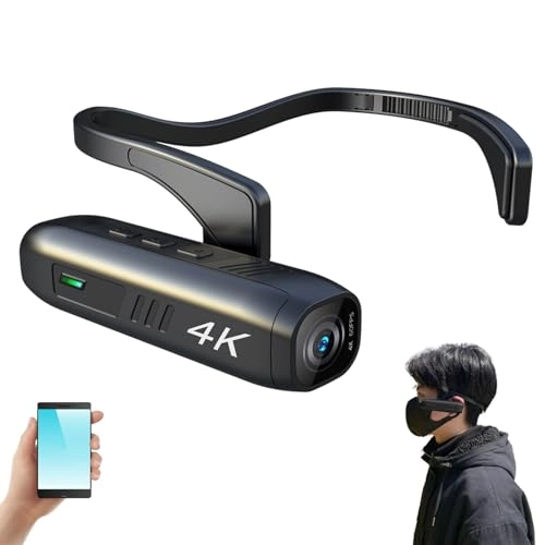Head Mounted Digital Wifi Camera - 8GB to 512GB 4K 30FPS