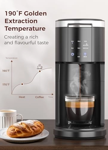 Single Serve - K-Cups & Ground Coffee 40 oz 5 Brew Sizes