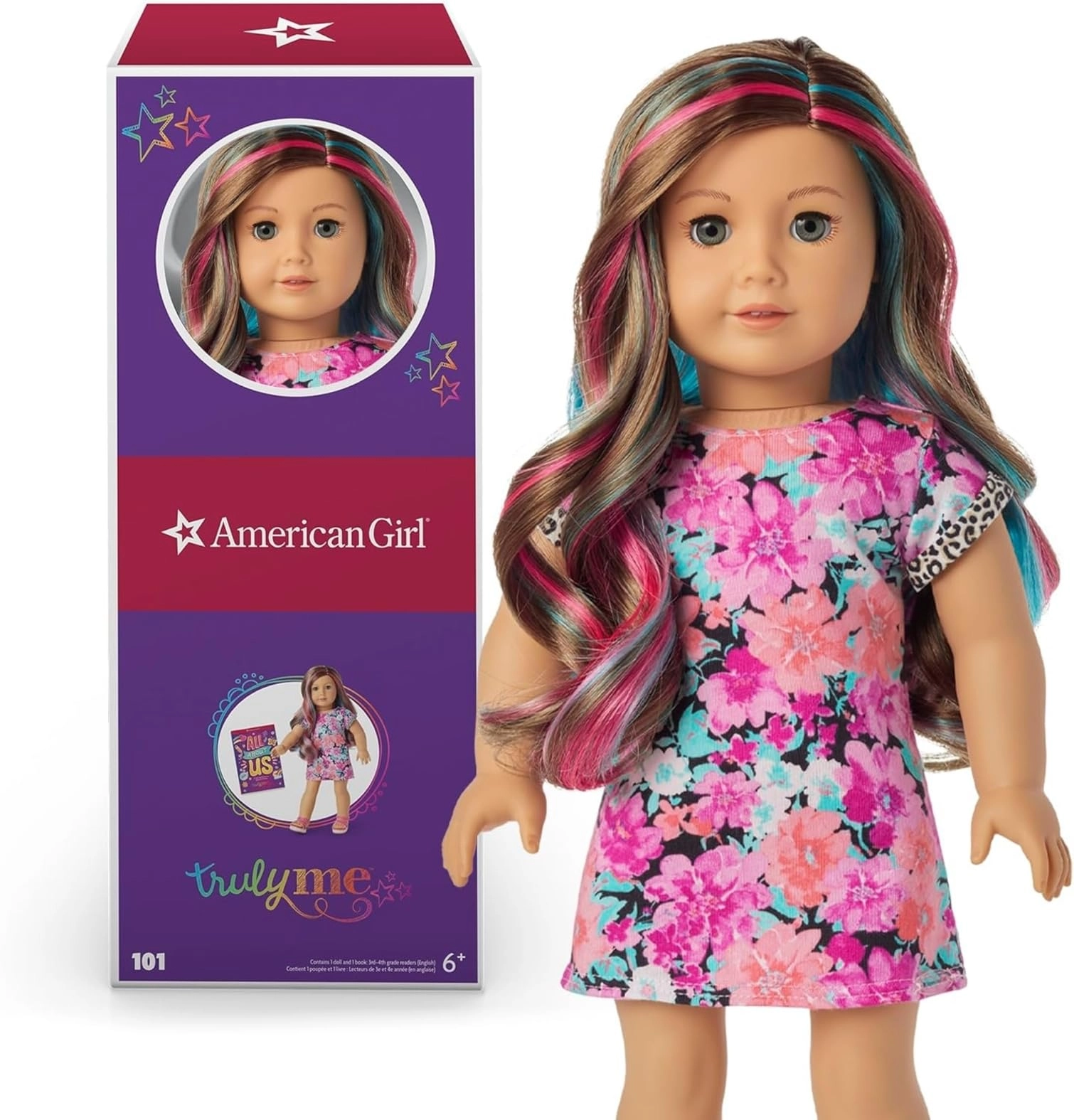 Mattel Truly Me Doll 101 - 18-Inch Light Skin Caramel Hair Ages 6+