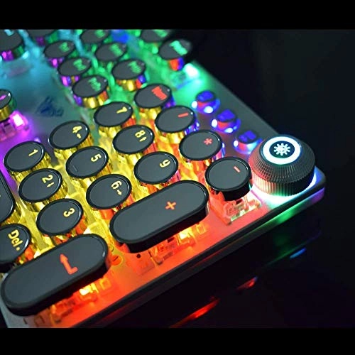 Retro Steampunk Gaming Mechanical Keyboard - Wireless
