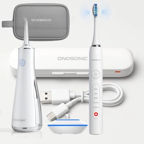 DX-1 - Electric Toothbrush + DF-1 - Water Flosser + Travel Pouch