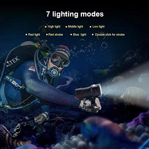 IPX8 Diving Flashlight (18000lm)