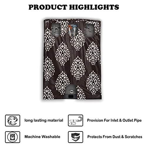 Washing Machine Cover - 6 kg 6.5 kg 7 kg 7.5 kg Brown