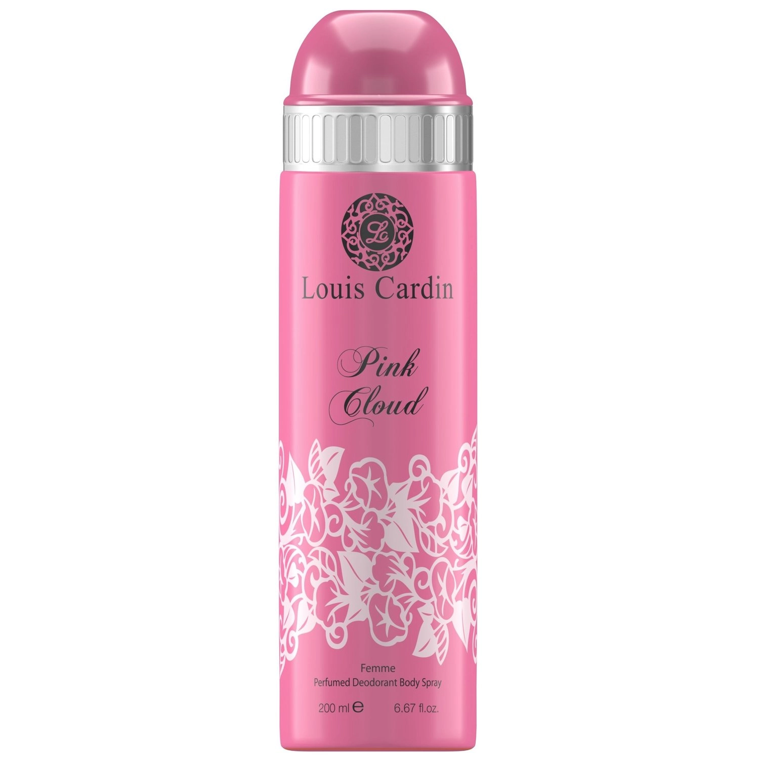 Louis Cardin Pink Cloud Deo Spray - Bergamot, Neroli, Orange, Green 200 ml