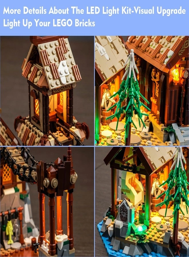 LED Light Kit - for LEGO Viking Village 21343 Remote Control
