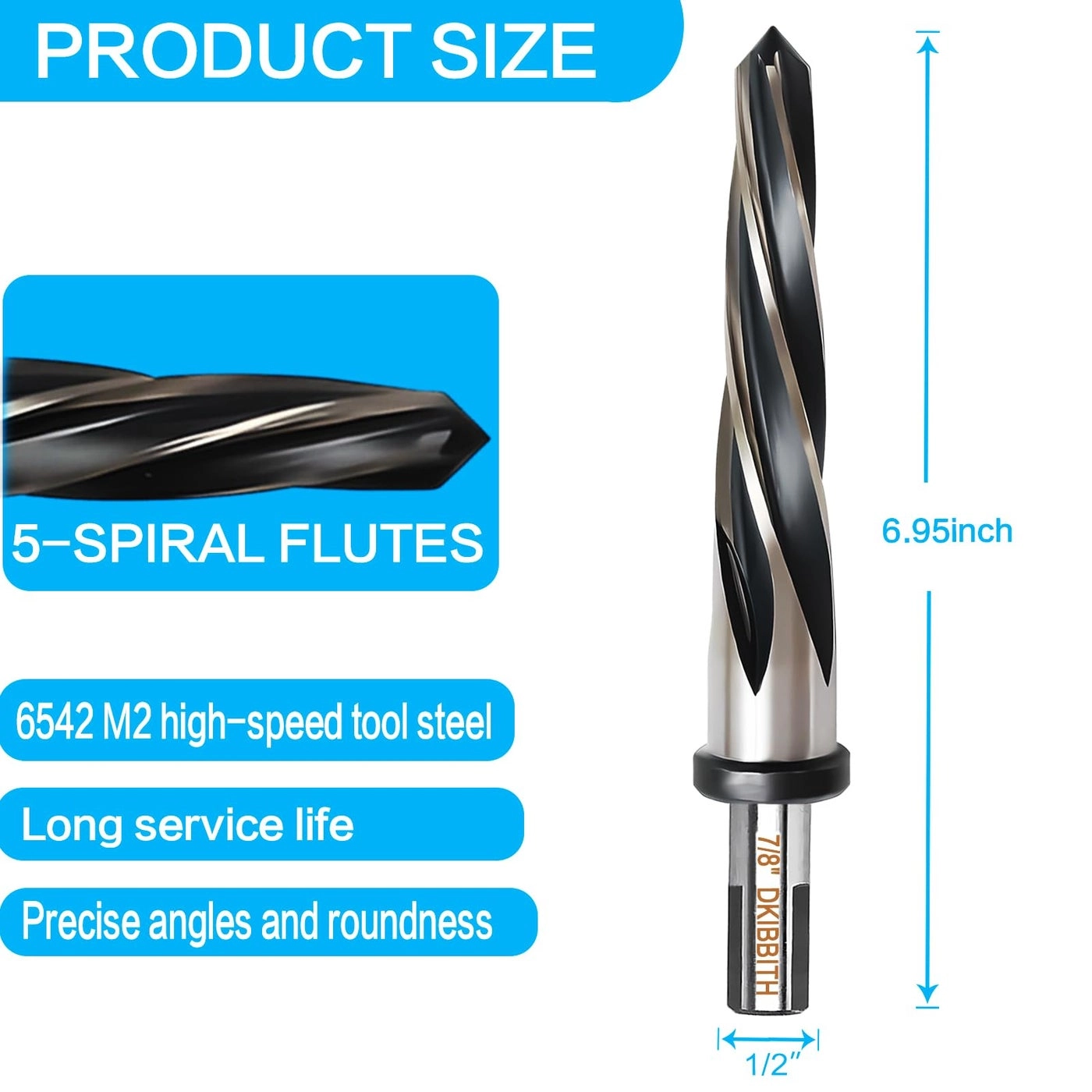 Bridge Construction Reamer - M2 high-speed steel 22mm