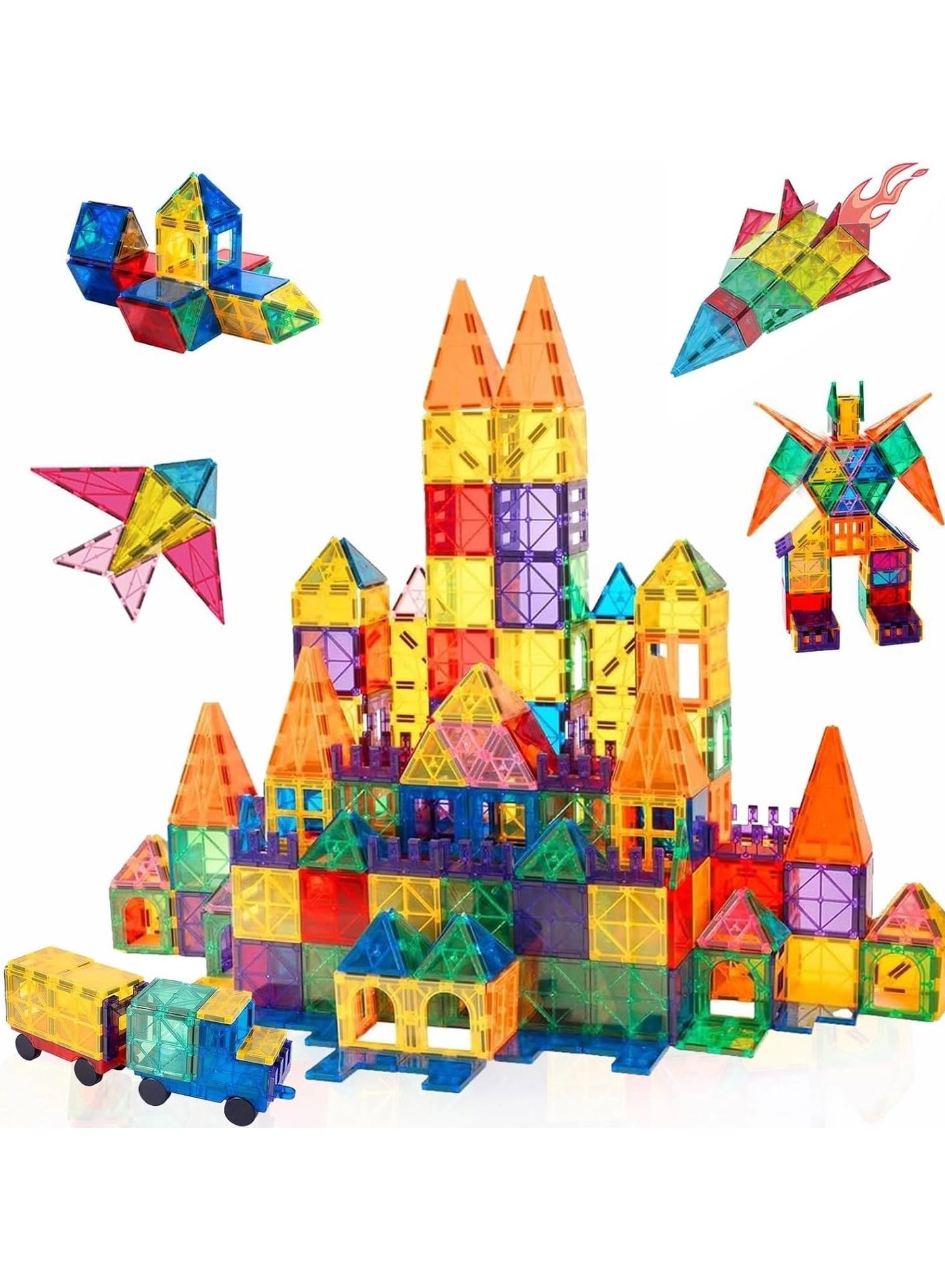 Piccasio Magnetic Building Tiles - 60 pcs