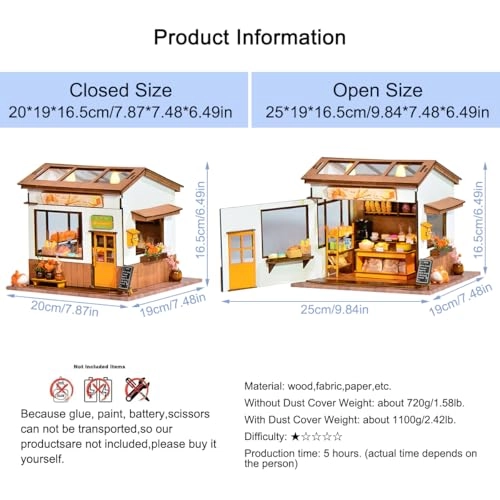 Miniature Wooden Dollhouse