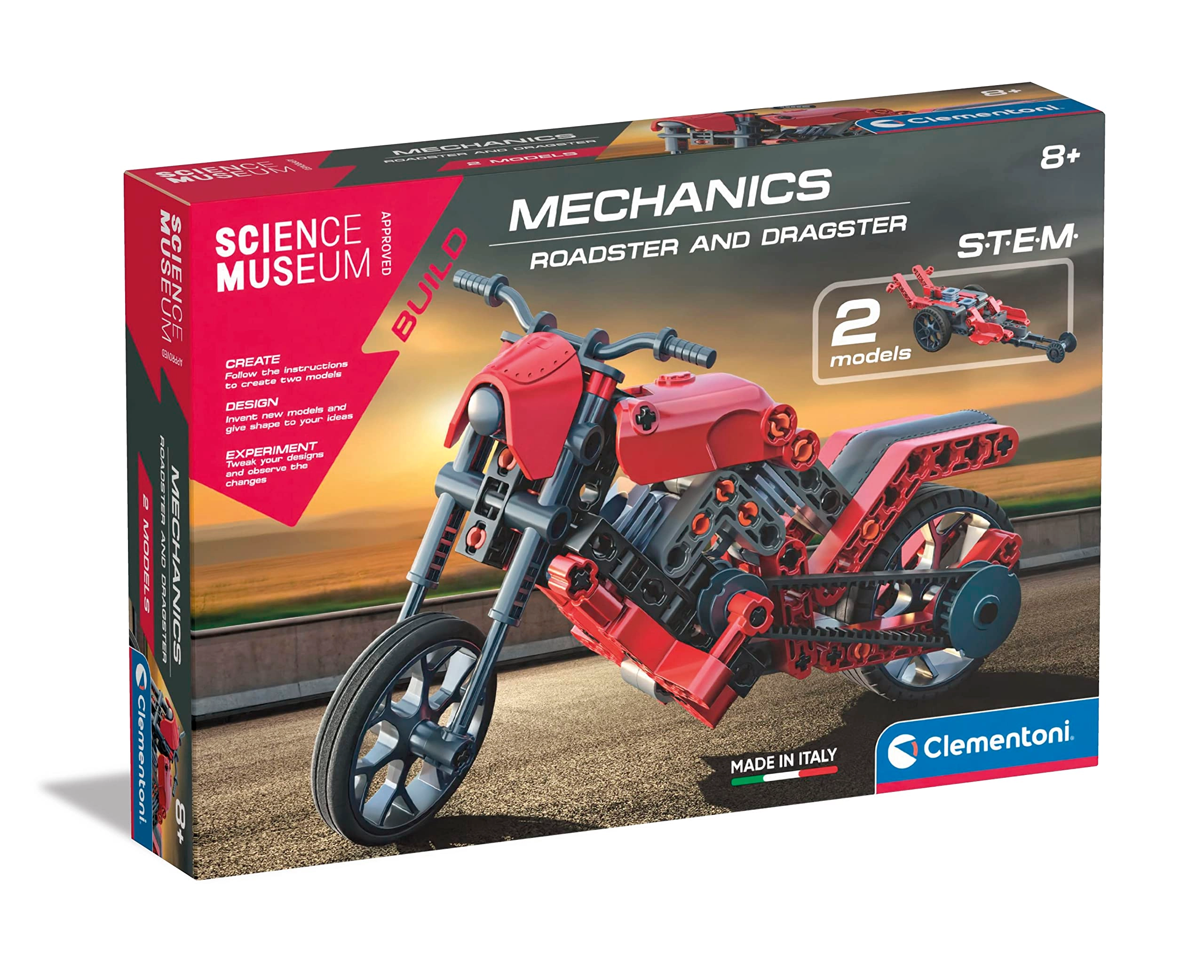 Clementoni Roadster & Dragster Building Set (61381) - Vehicle