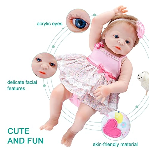 Reborn Baby Doll - 22 Inch Vinyl Girl Ages 3+