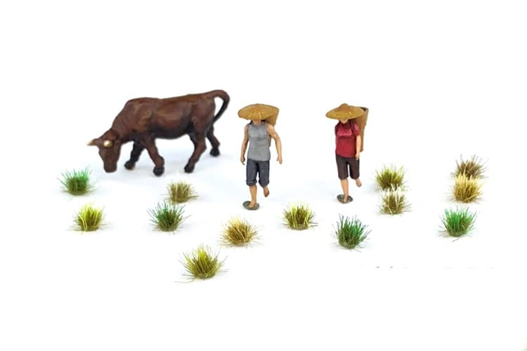 Grass Tufts - 208 Pcs 1:35/1:50/1:70/1:87 train railway model