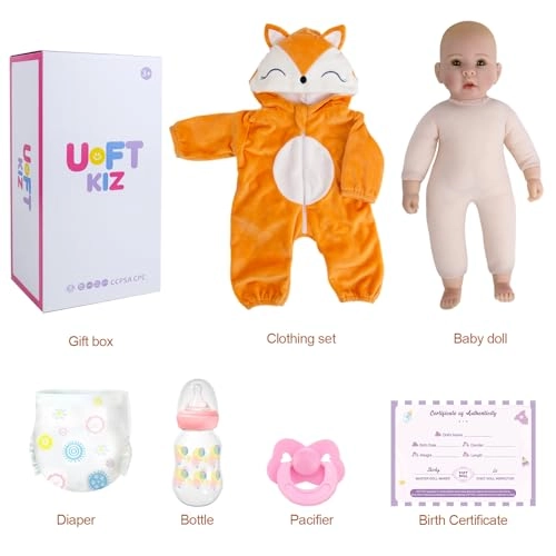 Real Life Baby Dolls - 17 inches Vinyl Soft Cloth Body Ages 3+