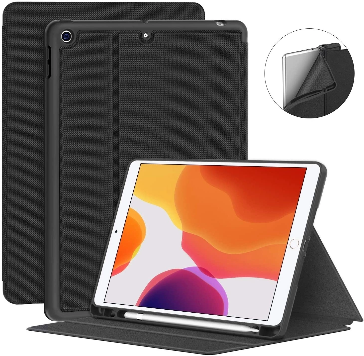 Keyboard Case with Pencil Holder for iPad 10.2-inch (7th and 8th generation)