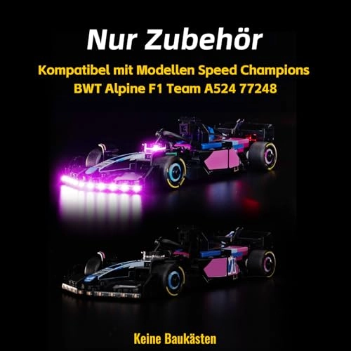 LED Light Set - Copper Line for LEGO BWT Alpine F1 Team A524 Race Car 77248