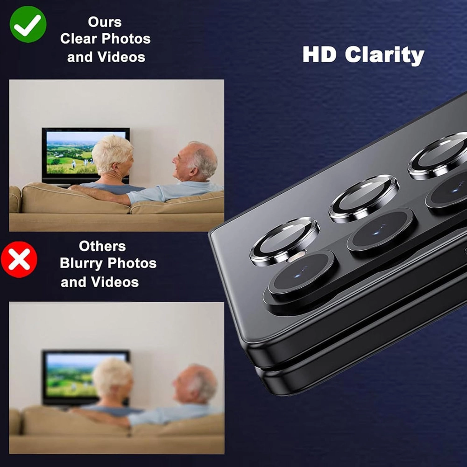 Clear Camera Lens Protector for Samsung Galaxy Z Fold 6