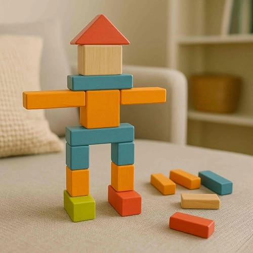 Wood Blocks - 8 months and up 50 pieces