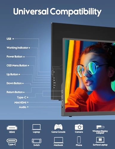 P185-1080-60B - 18.5 Inches 1920x1080