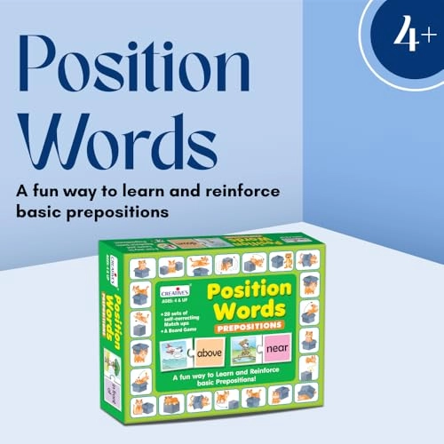 Position Words - Educational Spelling Multicolor