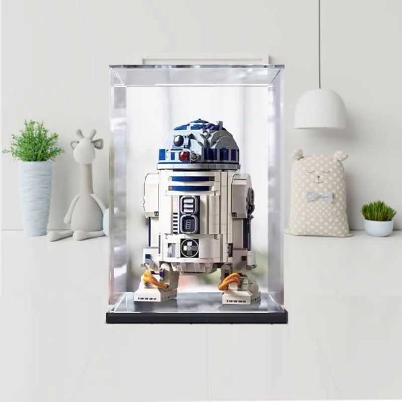 Clear Acrylic Display Case - fits 75308 Black Bottom