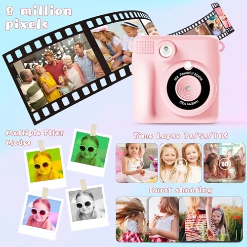 XT-Kids Camera - 1080P Instant Print