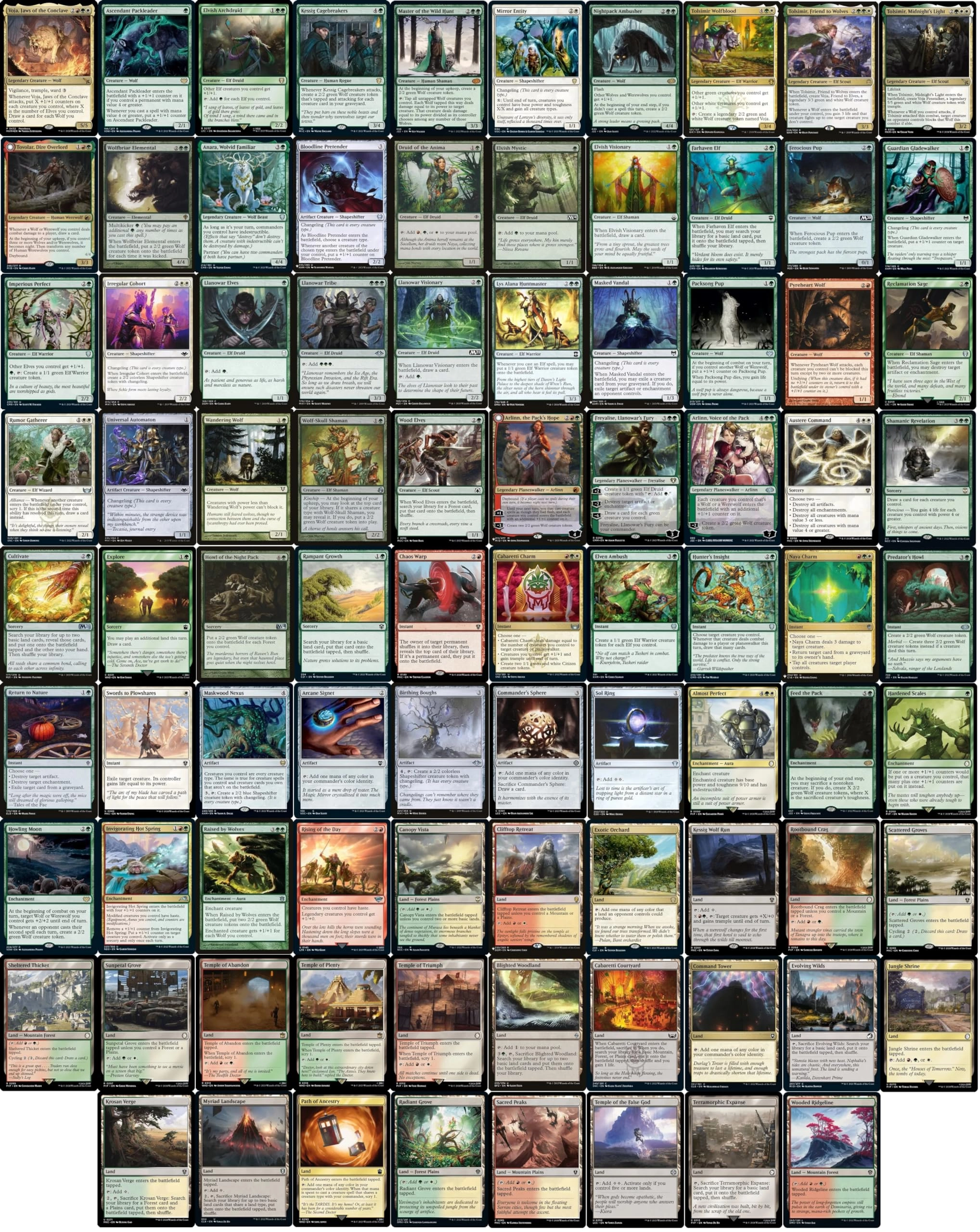 MTG Decks & More Voja, Jaws of The Conclave - Naya EDH 100 Card
