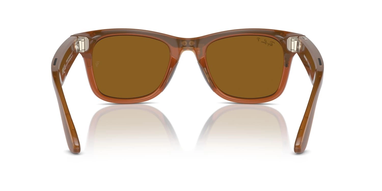 Meta Wayfarer - Shiny Caramel Polarized Brown 53-22-155