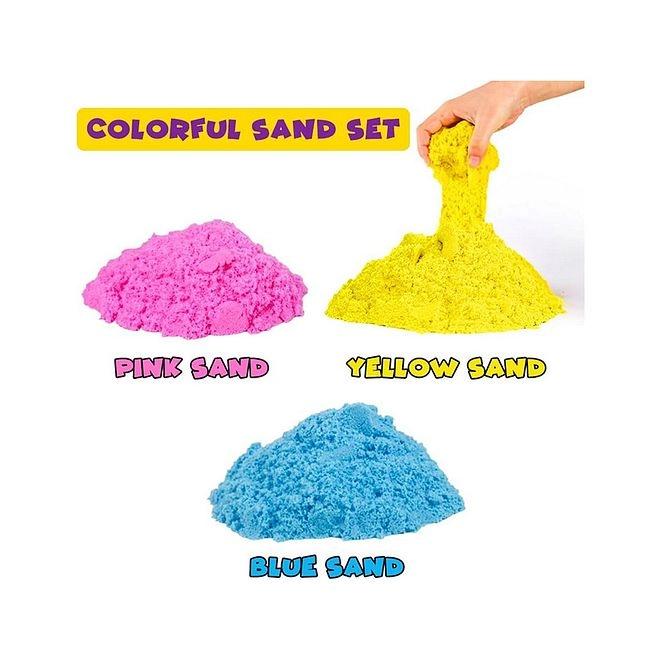 Magical Play Sand - Never Dries 14 Pieces Kit