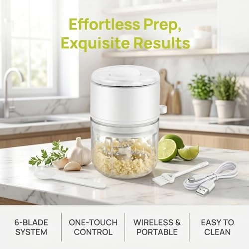 Electric Kitchen Chopper - 350ml Battery Powered