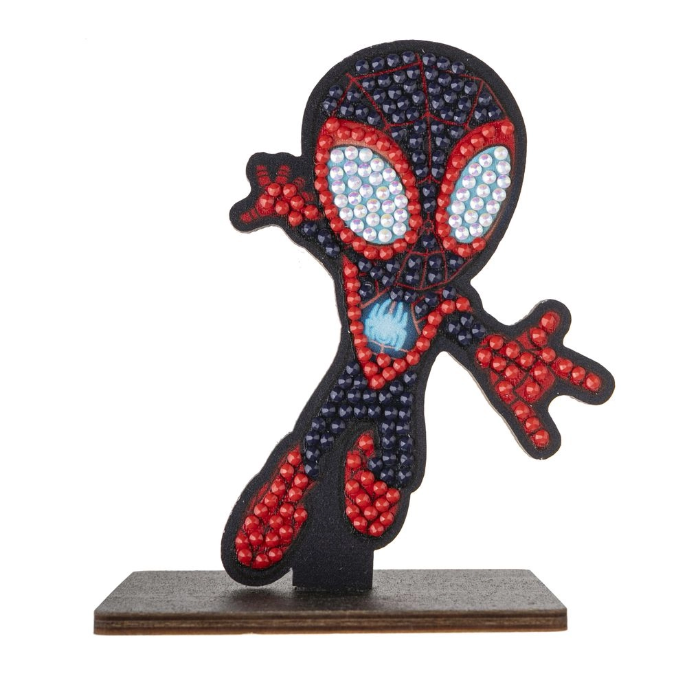 CRAFT Buddy Spidey And His Amazing Friends Miles Morales DIY Crystal Art Buddies Kit - 11.3 x 8.4cm