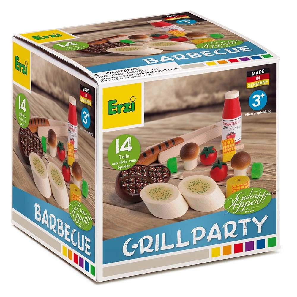 Wooden Barbecue Toys - 14 pcs (TBOX-28199)