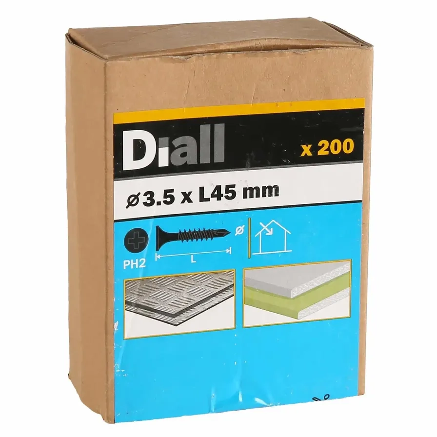 Carbon Steel Plasterboard Screw Pack 3.5mm 45mm