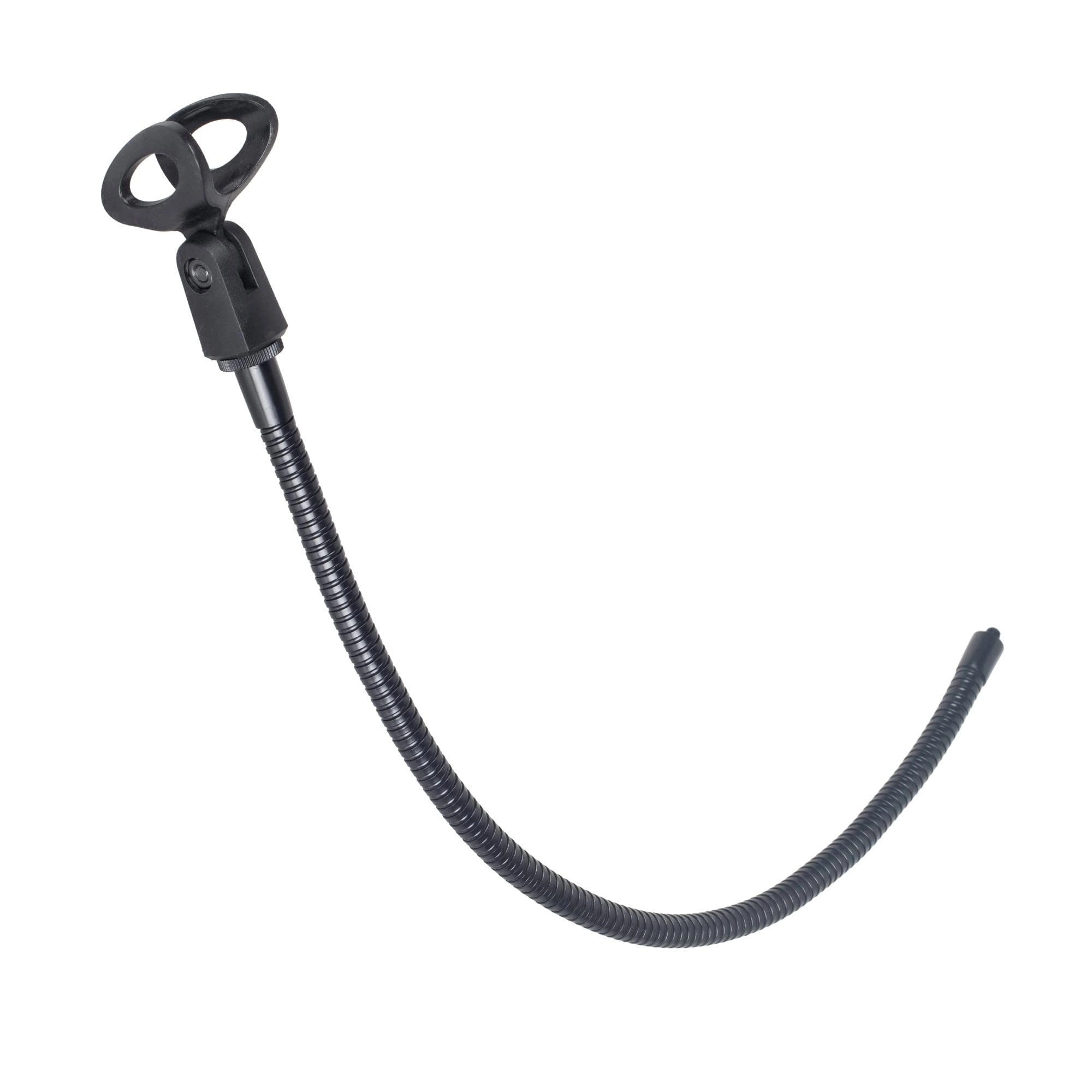 ayex Compact microphone holder - flexible gooseneck swivel microphone clip 1/4 inch adaptor