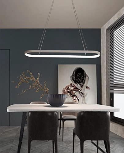 Hanging Dining Table Oval LED Lamp - 200 cm