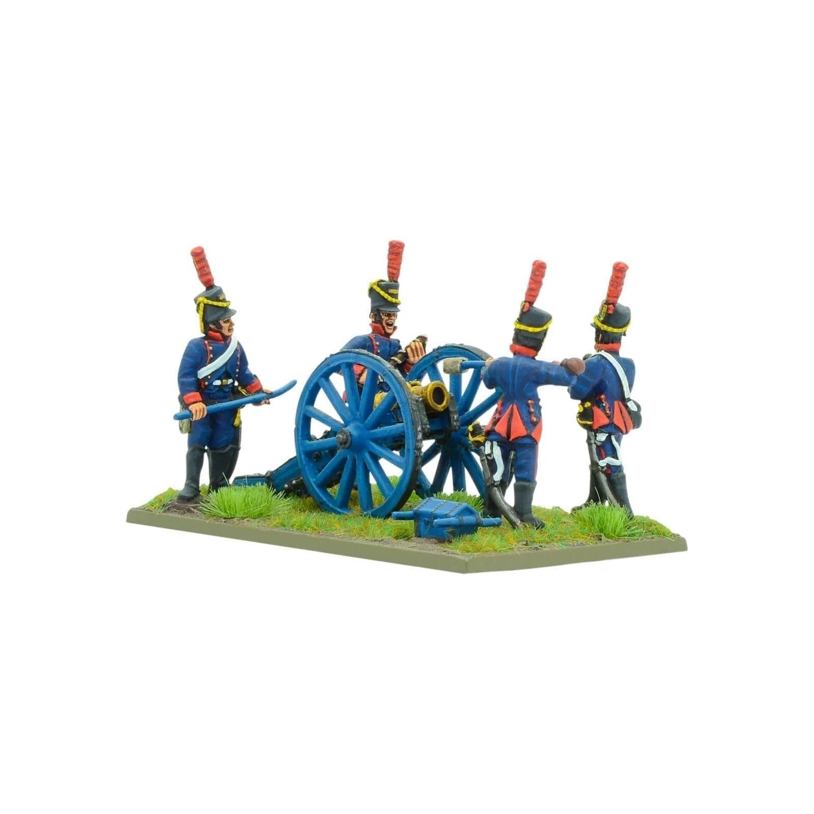 WARLORD GAMES Napoleonic Spanish Horse Artillery - Metal Howitzer 4 crew members Model Kit (WLG 305111505 US)