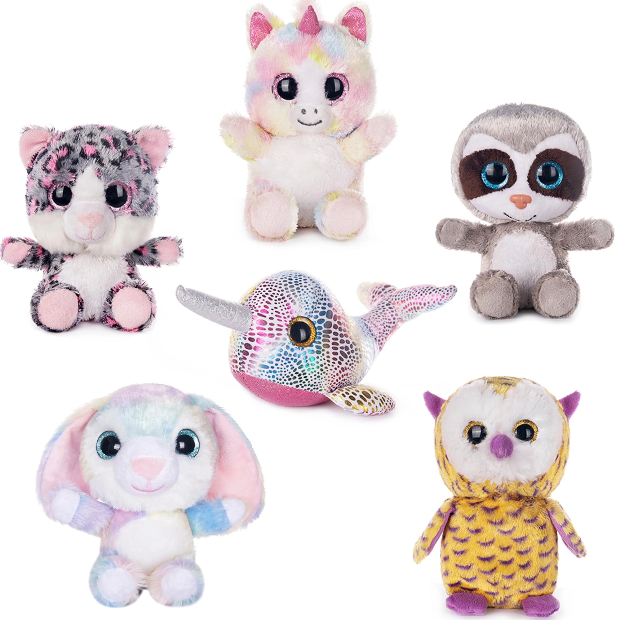 My OLi Sloth - 7 inches + Unicorn + Rabbit + Narwhal + Owl + Cat