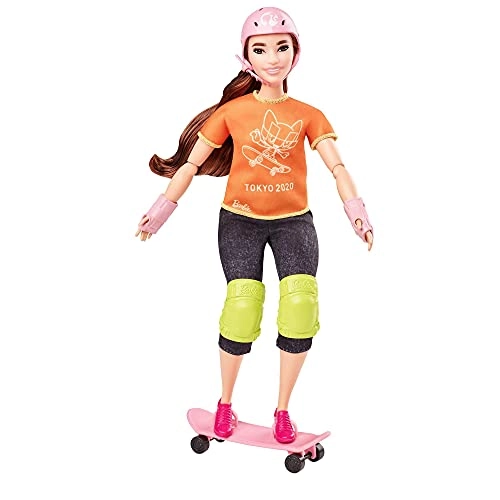 Barbie Olympic Games Tokyo 2020 Skateboarder - Skateboard Jacket Medal Ages 3+