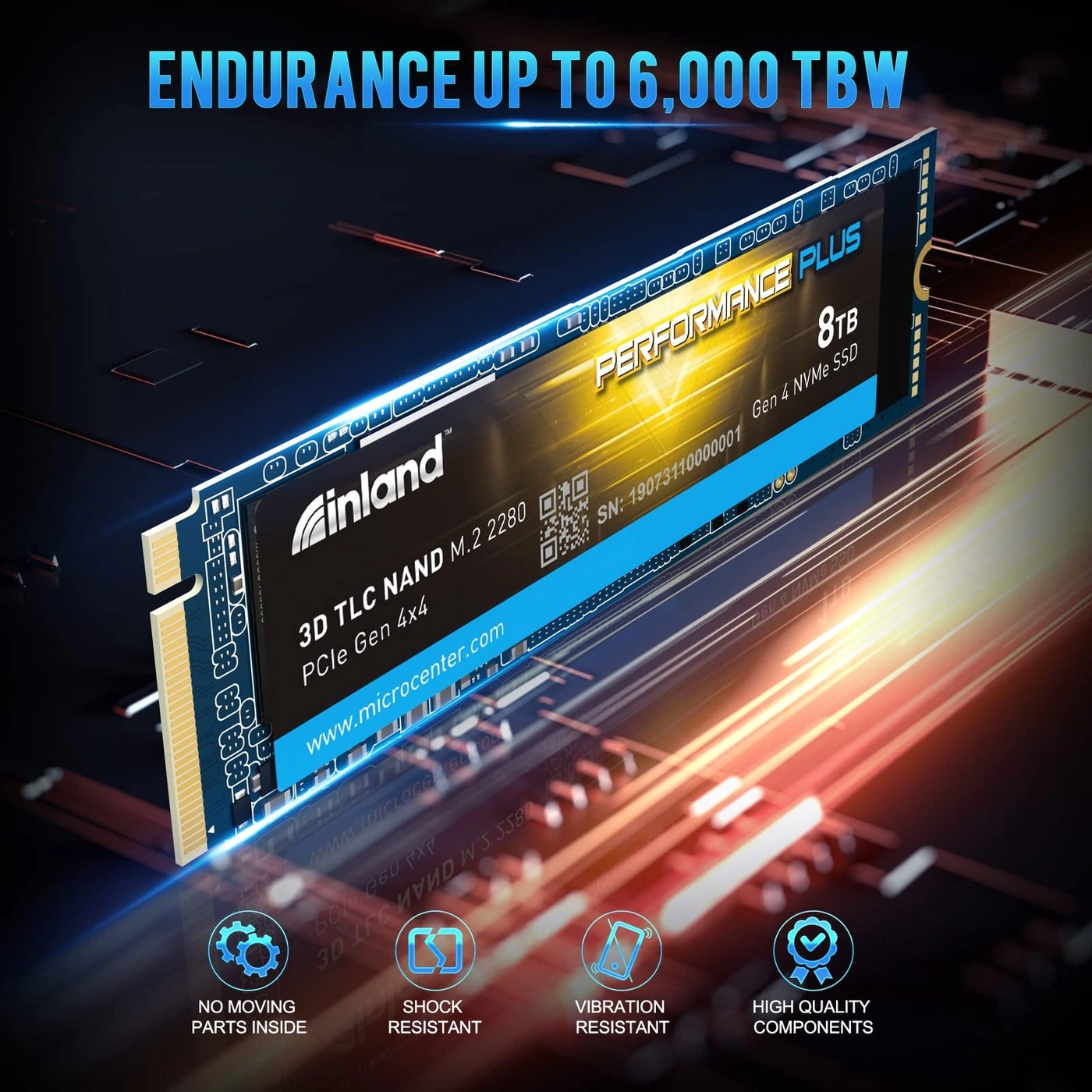 Performance Plus NVMe Internal Gaming SSD - 8TB M.2 2280