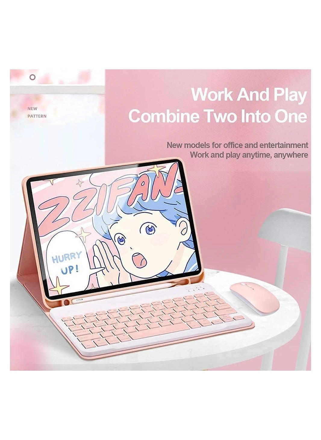 Keyboard Case with Mouse and Pencil Holder for iPad Mini 6 8.3-inch (2021)